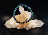 bracelet pierre naturelle 6 mm:  AZURITE MALACHITE