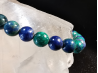 bracelet pierre naturelle 6 mm:  AZURITE MALACHITE