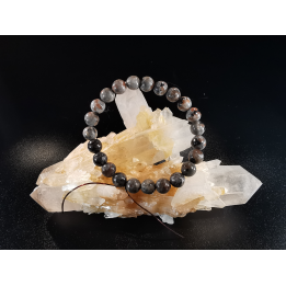 natural stone bracelet 8 mm: LARVIKITE de NORVEGE