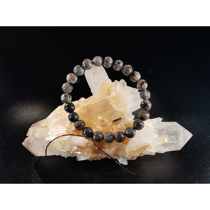 natural stone bracelet 8 mm: LARVIKITE de NORVEGE