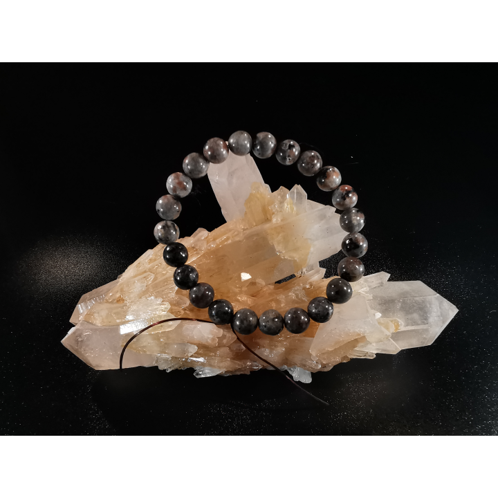 natural stone bracelet 8 mm: LARVIKITE de NORVEGE