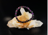 natural stone bracelet 6mm:  AMETHYSTE et LAVE