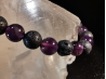 natural stone bracelet 6mm:  AMETHYSTE et LAVE