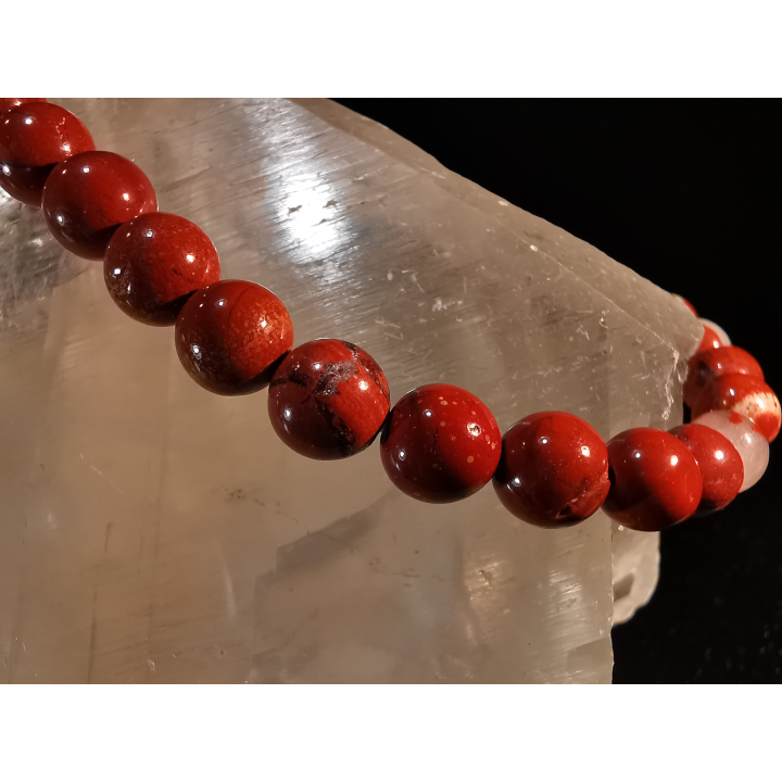 natural stone bracelet 6mm:  JASPE BRECHITE
