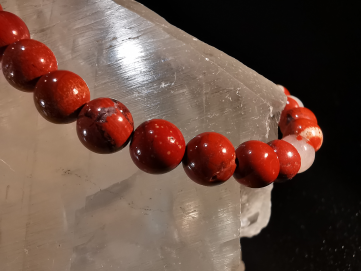 natural stone bracelet 6mm:  JASPE BRECHITE