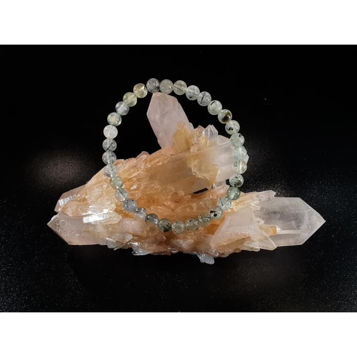 natural stone bracelet 6 mm: PREHNITE