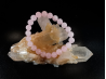 natural stone bracelet 8 mm: QUARTZ ROSE