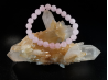 bracelet pierre naturelle 8 mm:  QUARTZ ROSE