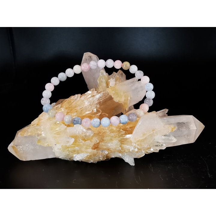 bracelet pierre naturelle 6 mm:  BERYL