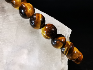 natural stone bracelet 6 mm: OEIL DE TIGRE