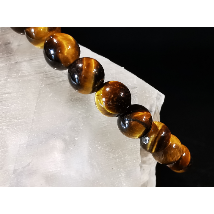 natural stone bracelet 6 mm: OEIL DE TIGRE