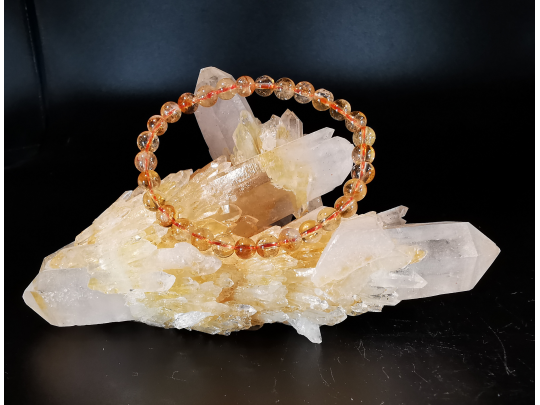 natural stone bracelet 6 mm: CITRINE