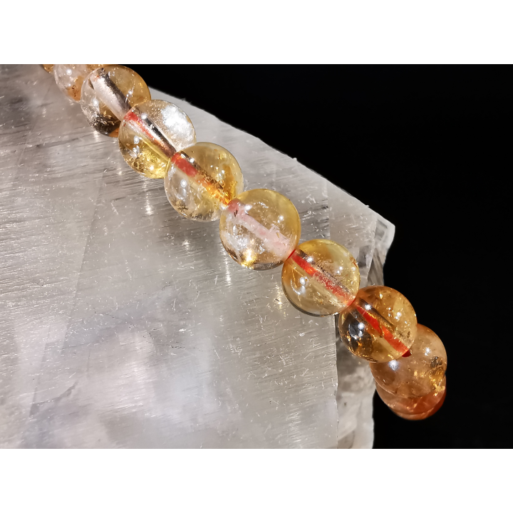 natural stone bracelet 6 mm: CITRINE