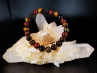 natural stone bracelet 8mm:  TROIS OEILS