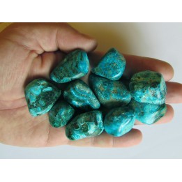 pierre roulée : chrysocolle