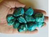 pierre roulée: chrysocolle