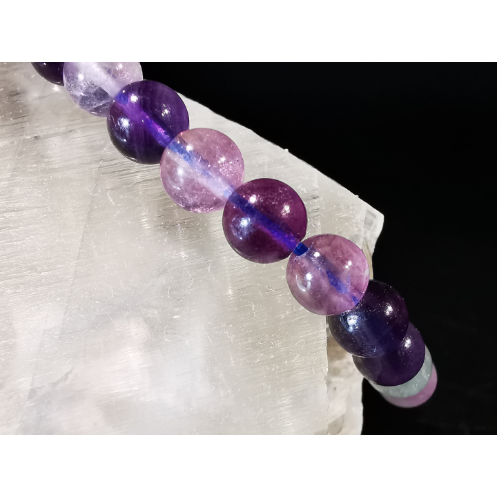 natural stone bracelet 6 mm: FLUORITE