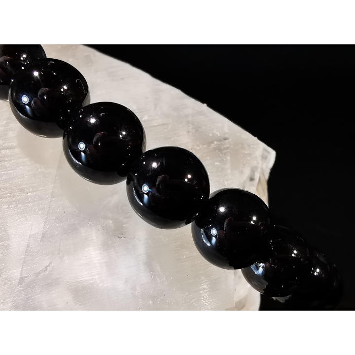 bracelet pierre naturelle 8 mm:  ONYX
