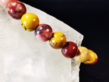 natural stone bracelet 6mm:  JASPE MOKAITE