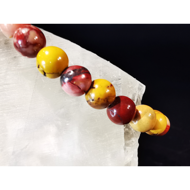 natural stone bracelet 6mm:  JASPE MOKAITE