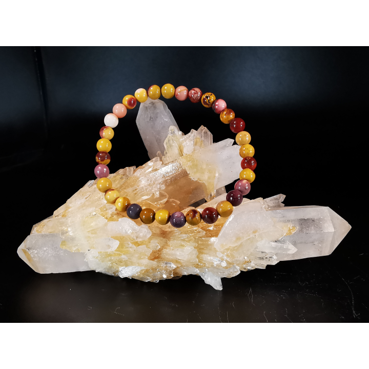 natural stone bracelet 6mm:  JASPE MOKAITE