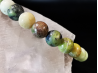 natural stone bracelet 6mm: OPALE VERTE