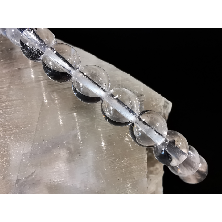 bracelet pierre naturelle 6 mm: QUARTZ