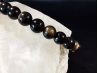 natural stone bracelet 6mm: OBSIDIENNE