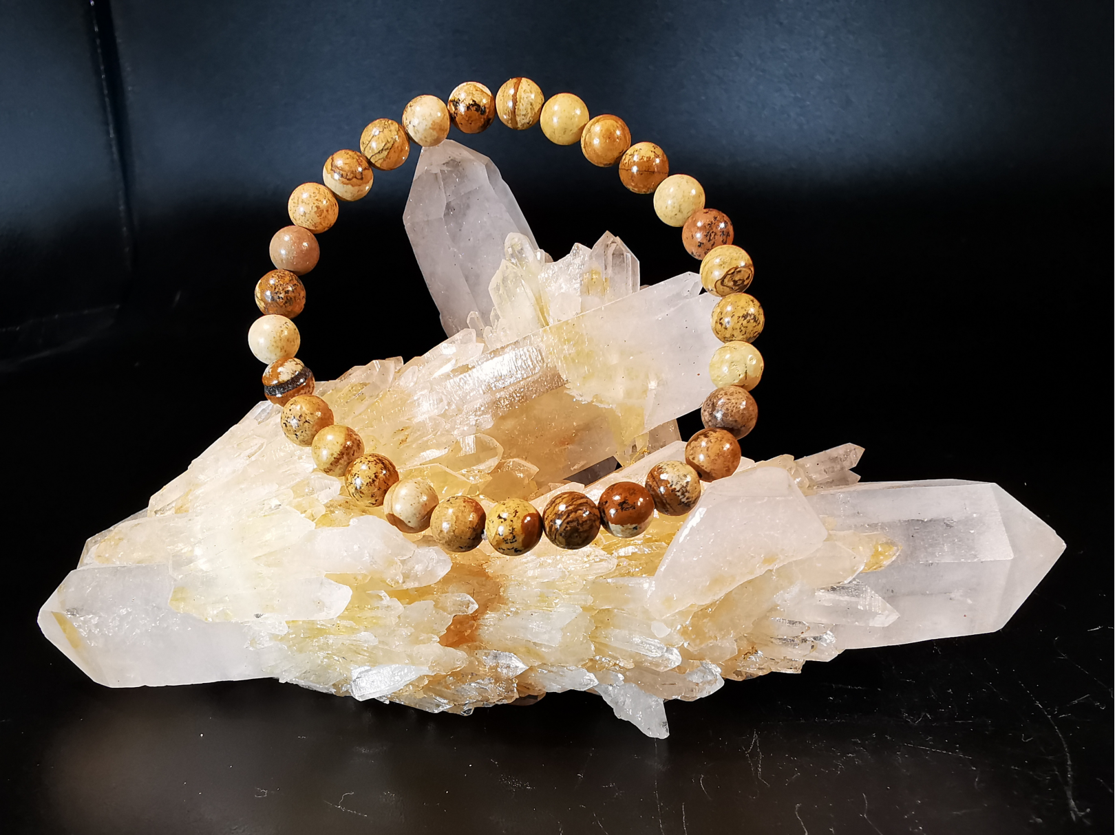 natural stone bracelet 6mm: YOOPERLITE