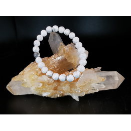 natural stone bracelet 8mm:  HOWLITE