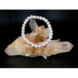 natural stone bracelet 6mm: HOWLITE