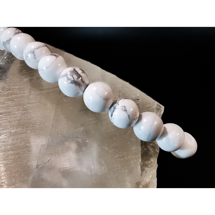 natural stone bracelet 6mm: HOWLITE