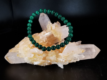 bracelet pierre naturelle 6 mm: MALACHITE