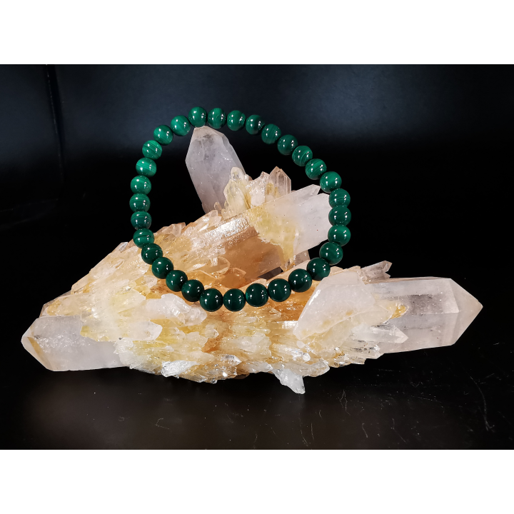 natural stone bracelet 6mm: MALACHITE