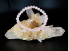 bracelet pierre naturelle 6 mm: QUARTZ ROSE