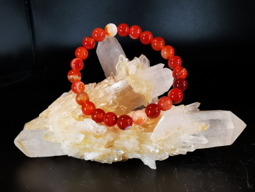 bracelet pierre naturelle 6 mm: AGATE DREAM