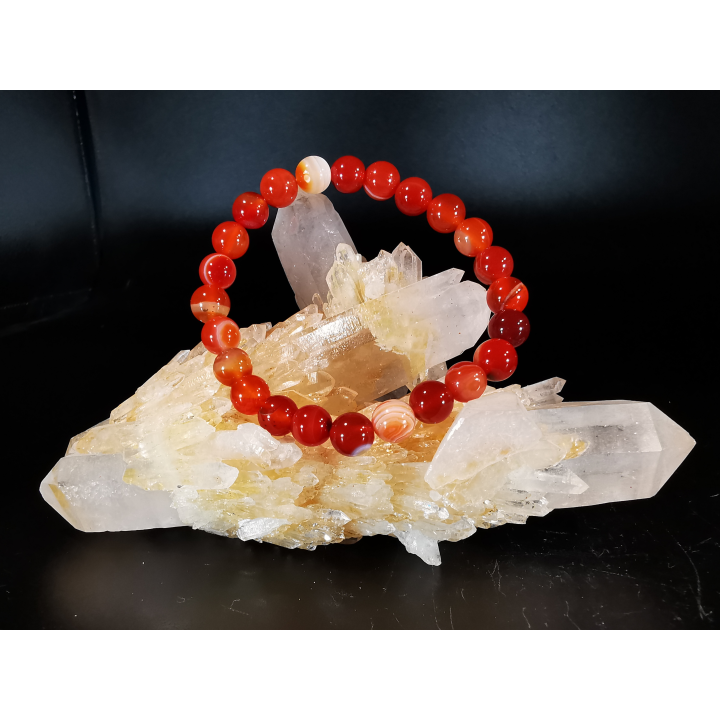 bracelet pierre naturelle 6 mm: AGATE DREAM