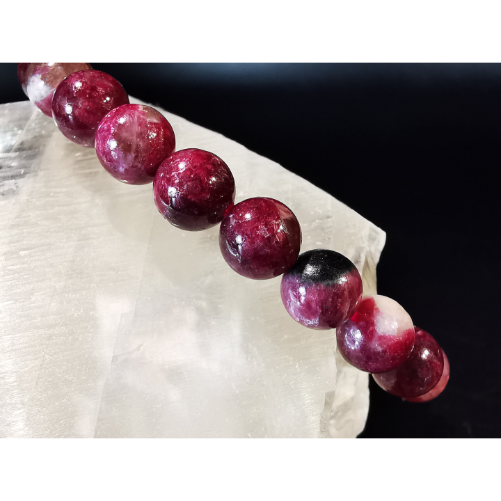 natural stone bracelet 8 mm: TOURMALINE MIXTE