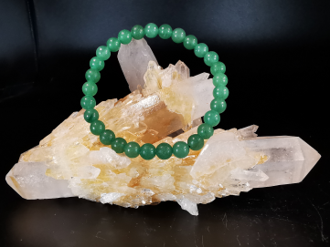 bracelet pierre naturelle 6 mm:  AVENTURINE