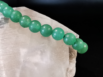 bracelet pierre naturelle 6 mm:  AVENTURINE