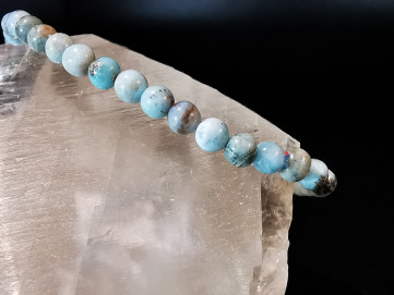 bracelet pierre naturelle 4 mm :  LARIMAR