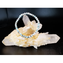 bracelet pierre naturelle 4 mm :  LARIMAR