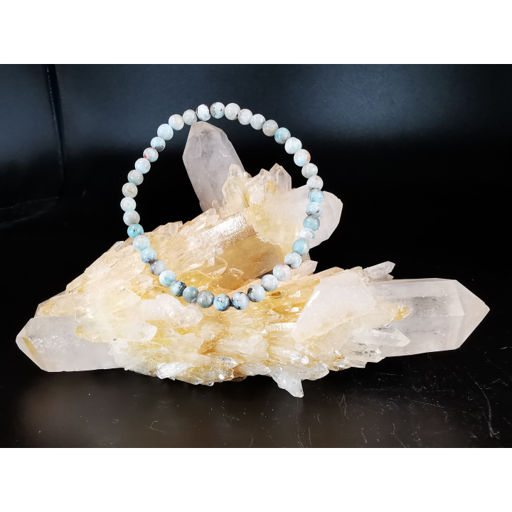 bracelet pierre naturelle 4 mm :  LARIMAR