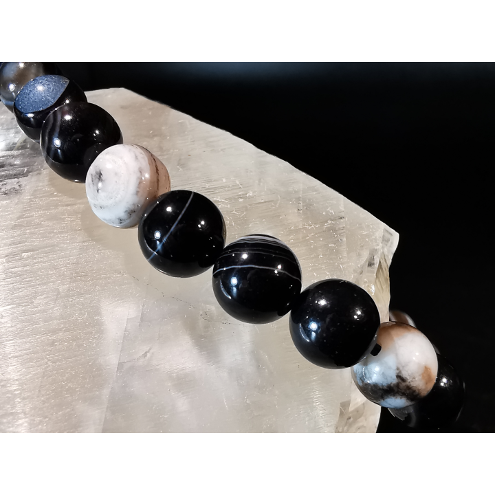 natural stone bracelet 8 mm: AGATE OEIL