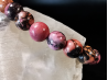 bracelet pierre naturelle 8 mm:  RHODONITE