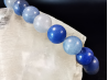 bracelet pierre naturelle 8 mm:  QUARTZ BLEU