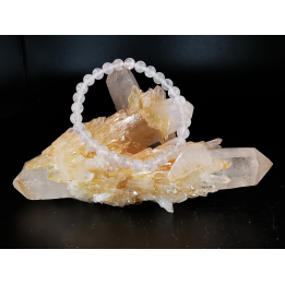 natural stone bracelet 6mm: PIERRE DE LUNE