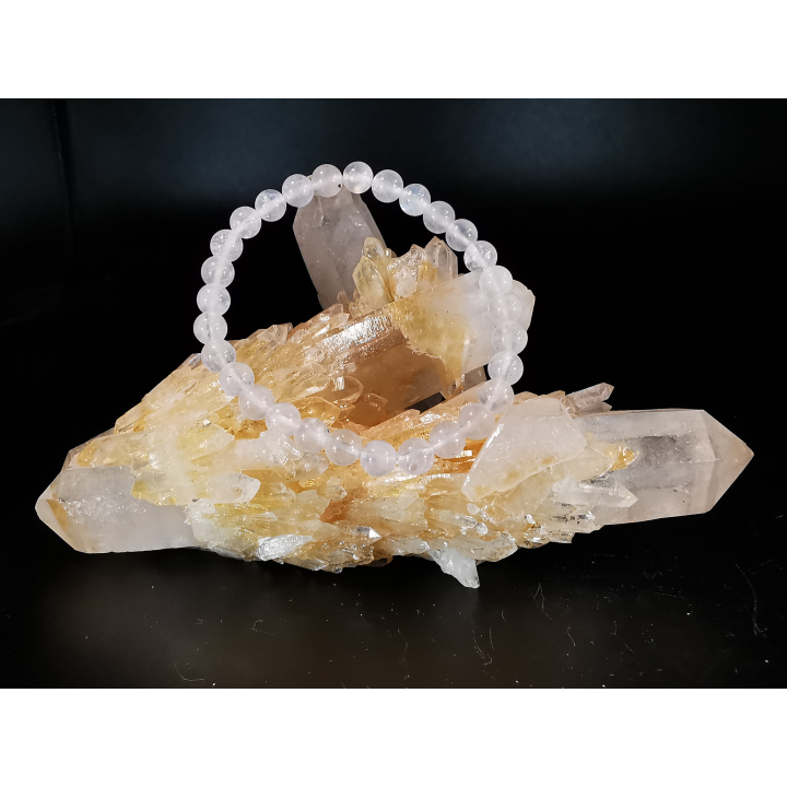 natural stone bracelet 6mm: PIERRE DE LUNE