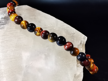 natural stone bracelet 4mm:  OEIL DE TIGRE