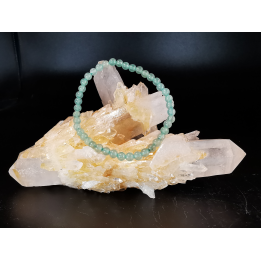 bracelet pierre naturelle 4 mm :  AVENTURINE